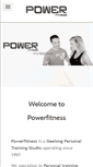 Mobile Screenshot of powerfitness.com.au