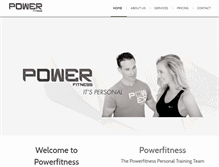 Tablet Screenshot of powerfitness.com.au
